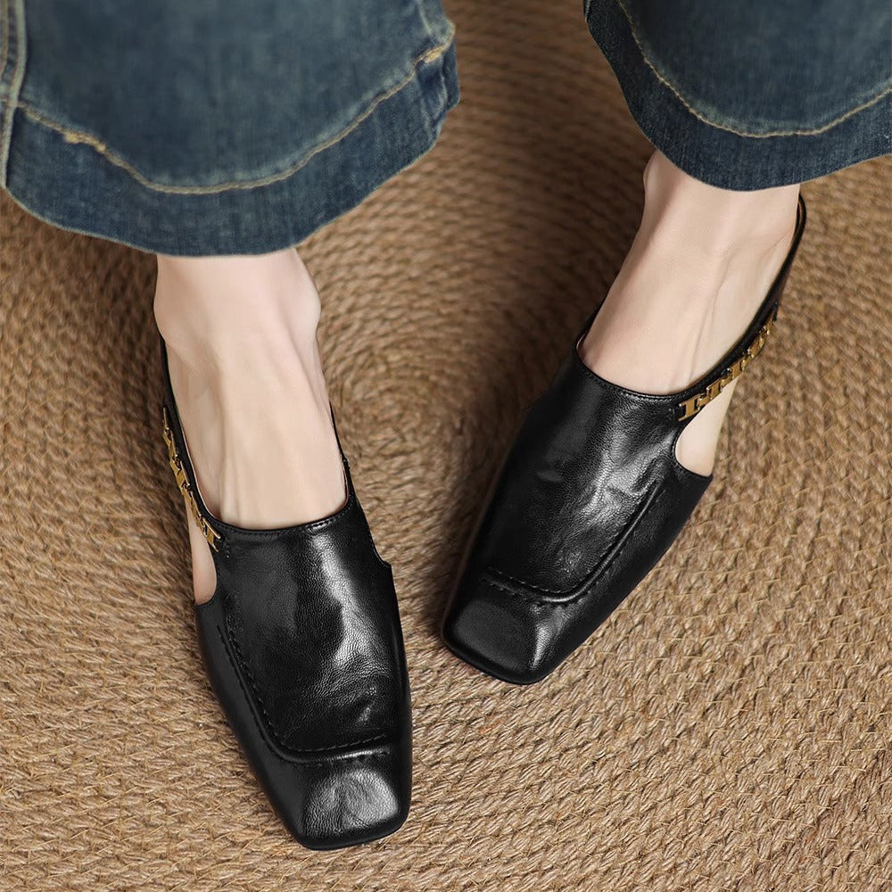 AVELLA | MULES DE CUERO GENUINO