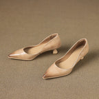 CALENNE | ZAPATOS DE TACÓN BAJO DE PIEL