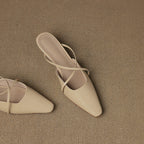 Mire Genuine Leather Mules
