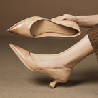 CALENNE | ZAPATOS DE TACÓN BAJO DE PIEL