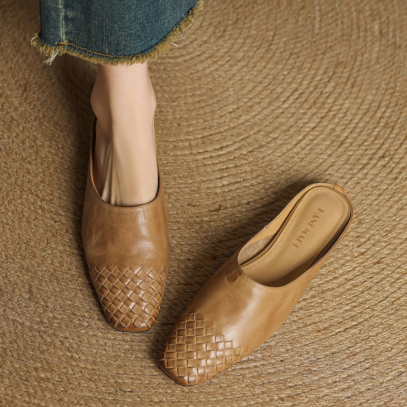 Dalvi | Mules de cuero genuino