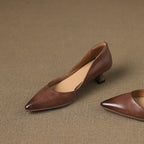 CALENNE | ZAPATOS DE TACÓN BAJO DE PIEL