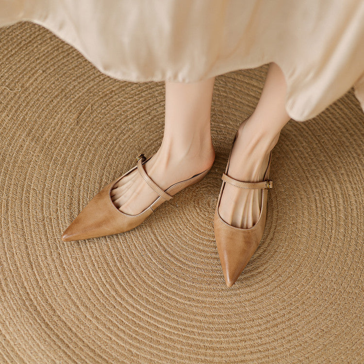 Neok | Mules de Piel Genuina
