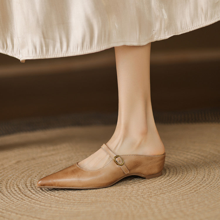 Neok | Mules de Piel Genuina
