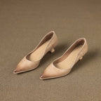 CALENNE | ZAPATOS DE TACÓN BAJO DE PIEL