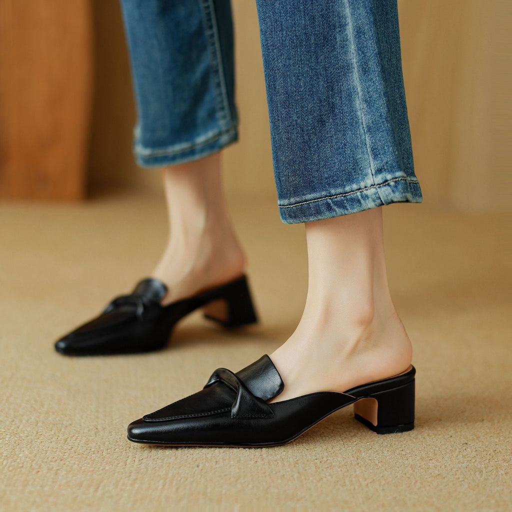 Erlen Genuine Leather Mules