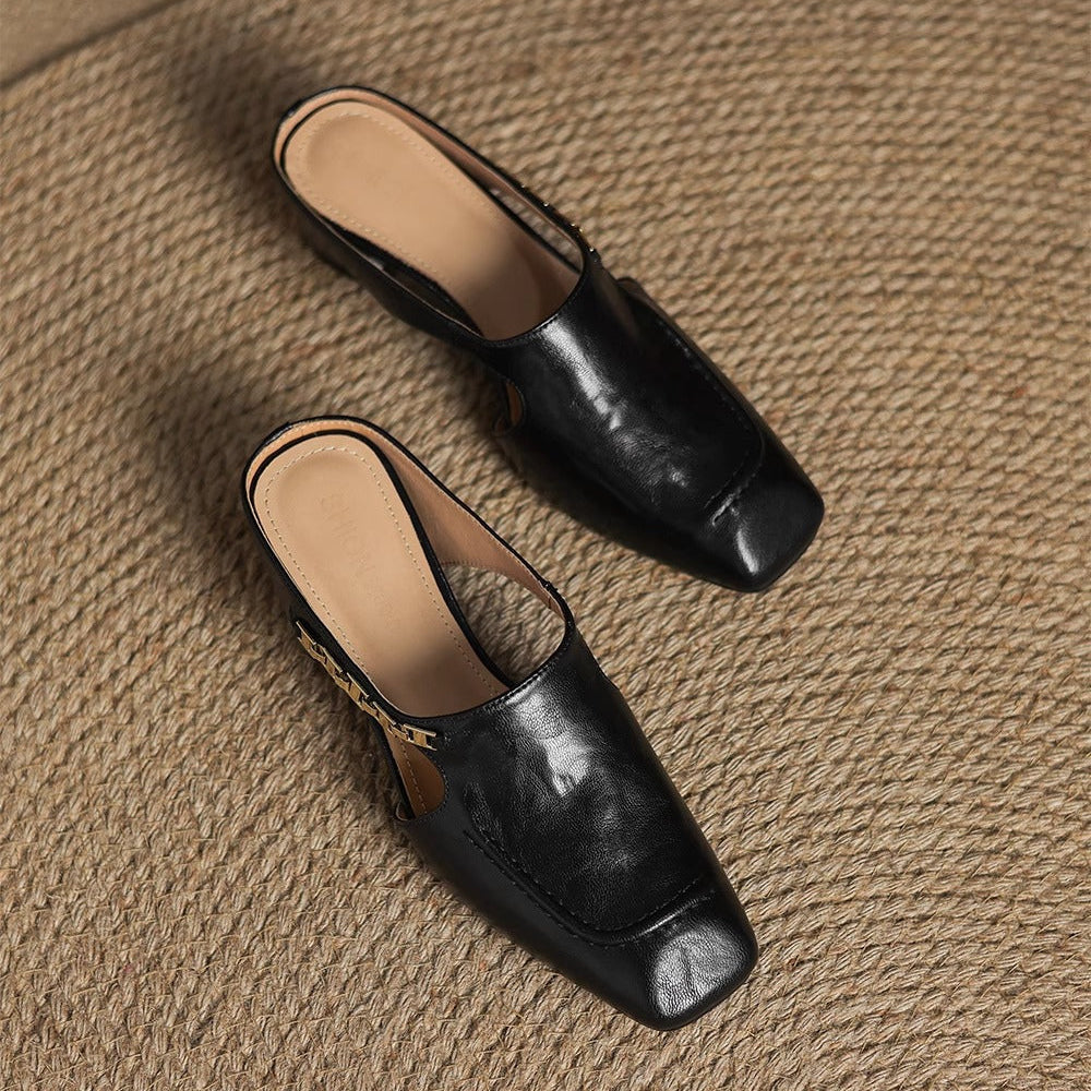 AVELLA | MULES DE CUERO GENUINO