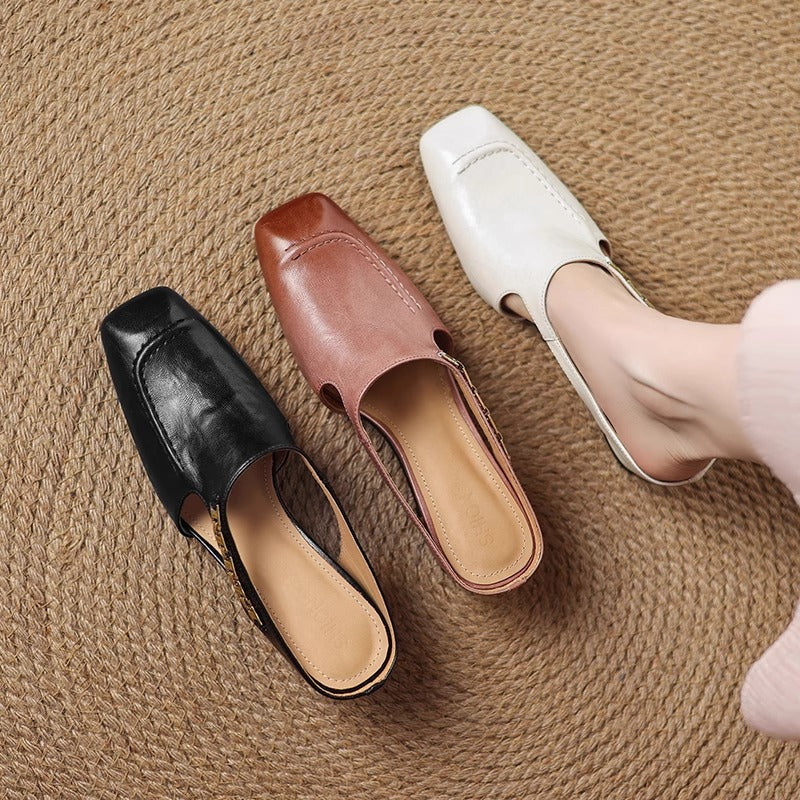 AVELLA | MULES DE CUERO GENUINO