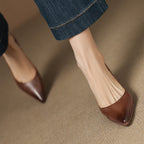 CALENNE | ZAPATOS DE TACÓN BAJO DE PIEL