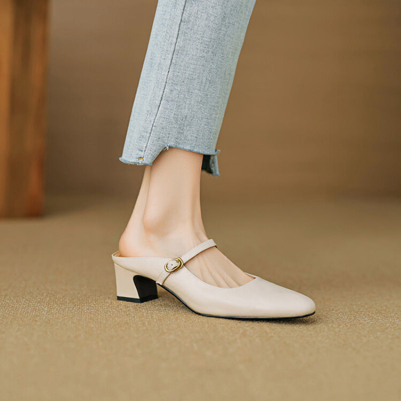 Vian | Mules de Piel Genuina