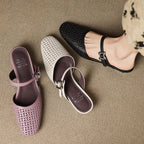 Ovia Genuine Leather Mules