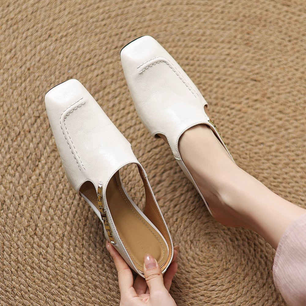 AVELLA | MULES DE CUERO GENUINO
