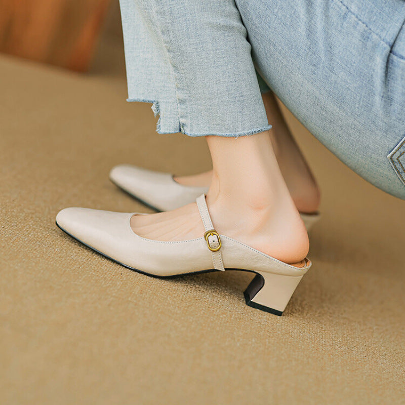 Vian | Mules de Piel Genuina