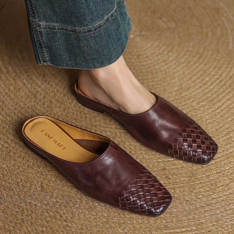 Dalvi | Mules de cuero genuino