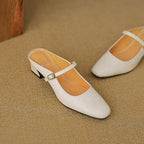 Vian Genuine Leather Mules