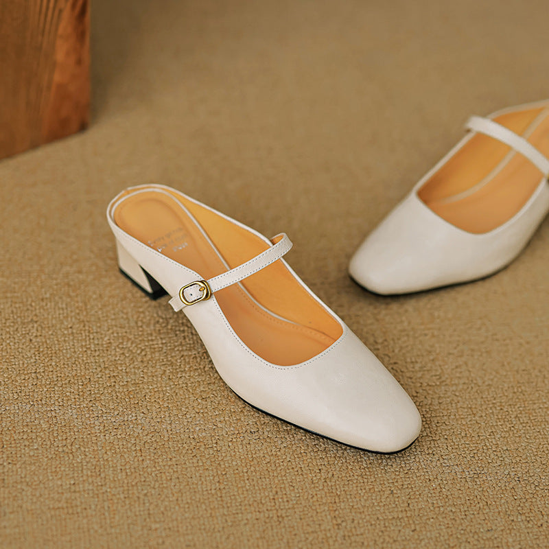 Vian | Mules de Piel Genuina
