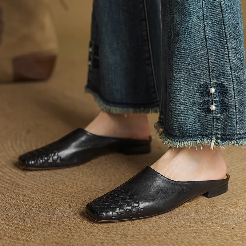 Dalvi | Mules de cuero genuino