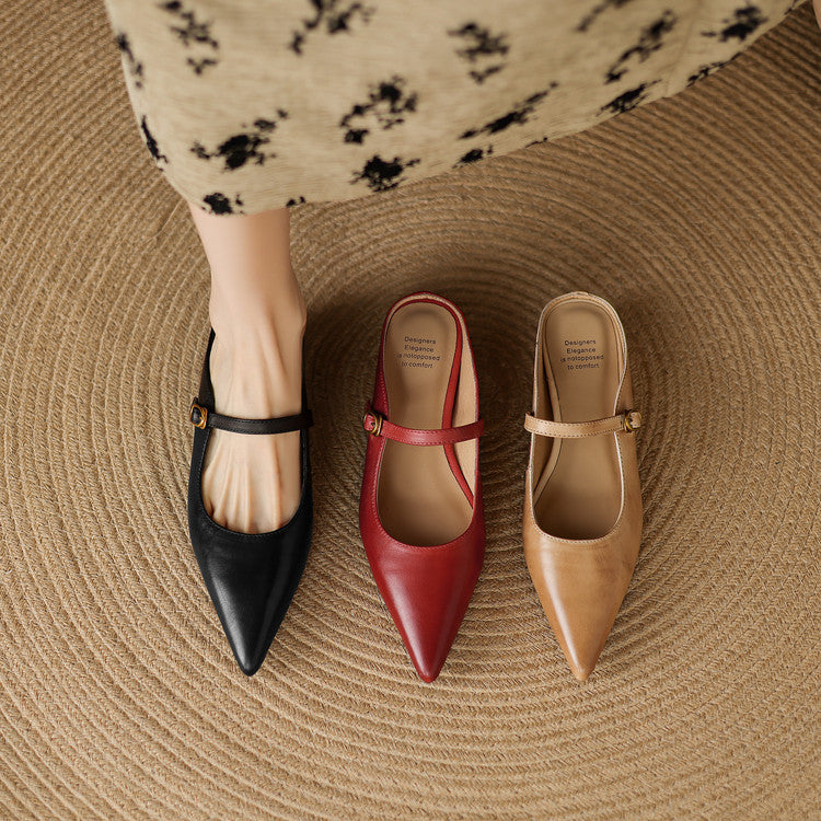 Neok | Mules de Piel Genuina