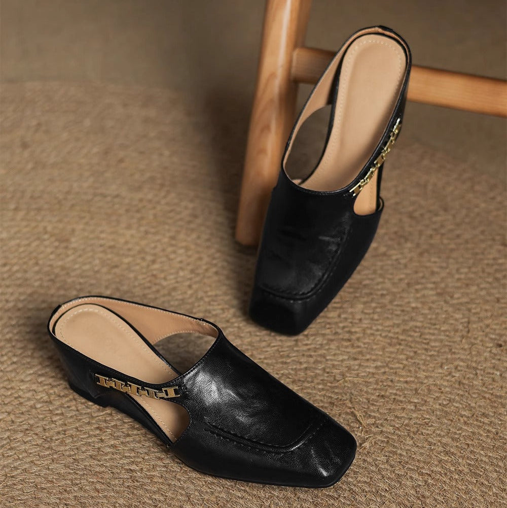 AVELLA | MULES DE CUERO GENUINO