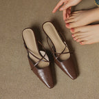 Mire Genuine Leather Mules