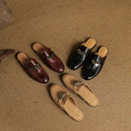 Carla Genuine Leather Mules