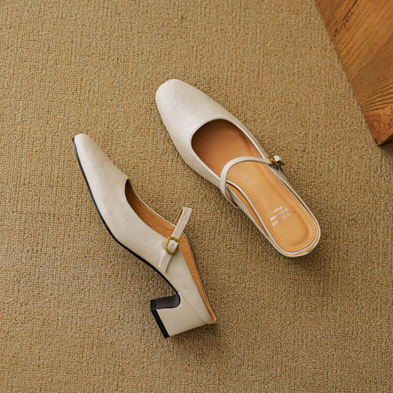 Vian | Mules de Piel Genuina
