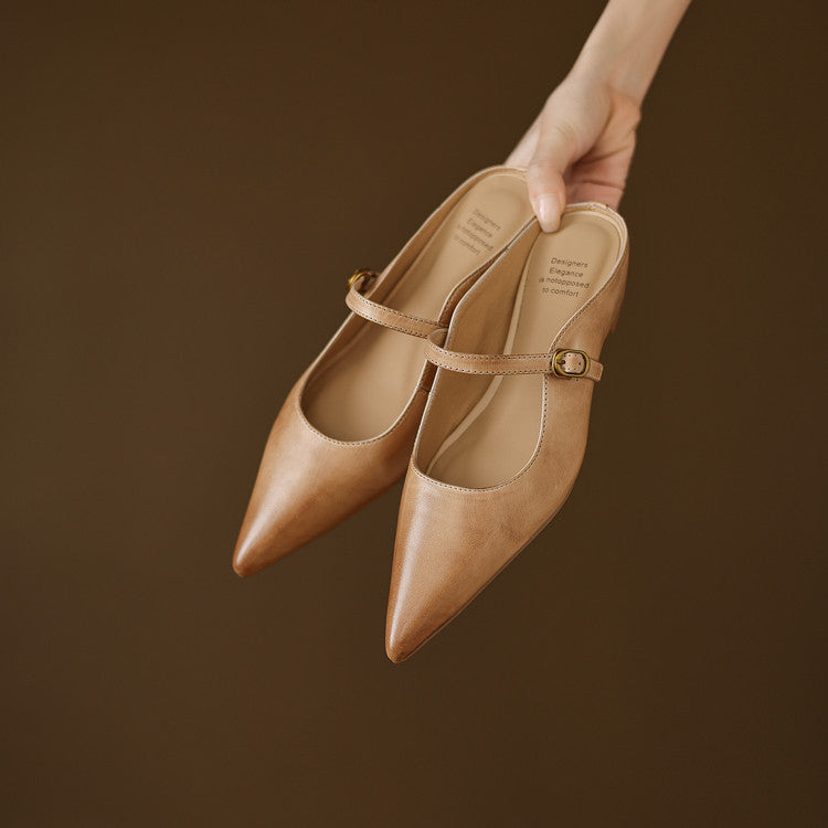 Neok | Mules de Piel Genuina