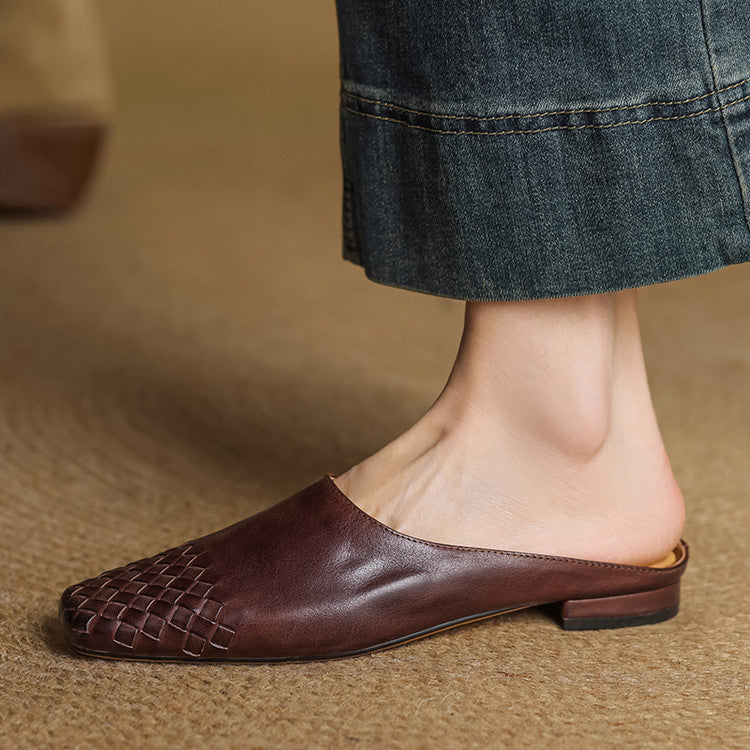 Dalvi | Mules de cuero genuino