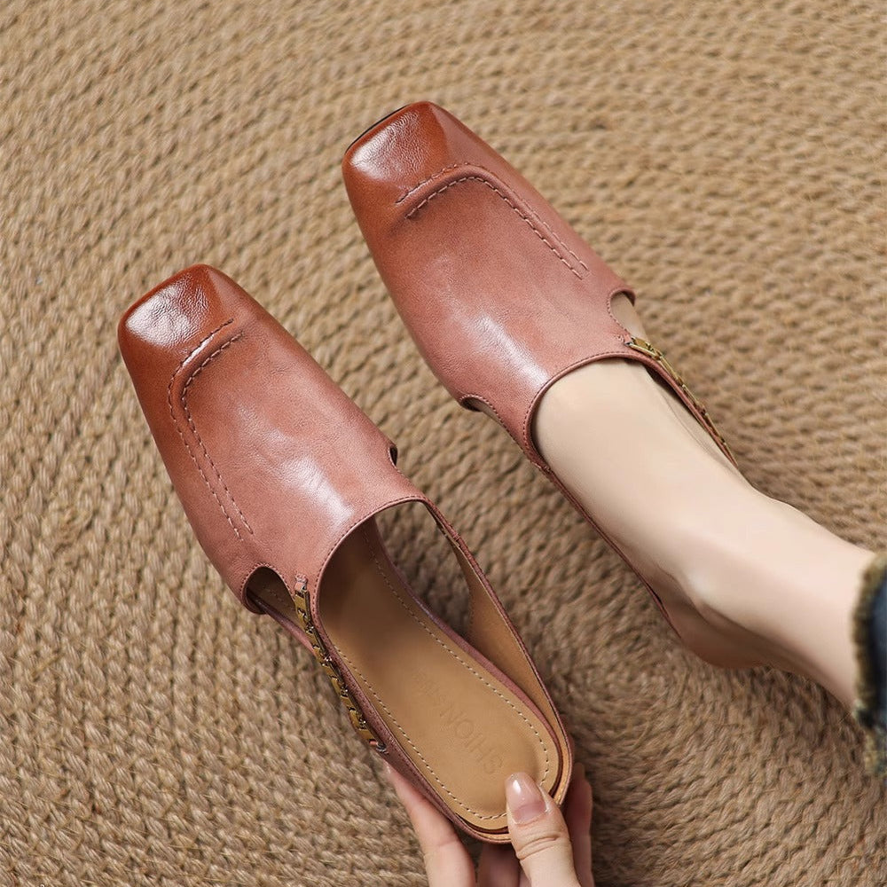 AVELLA | MULES DE CUERO GENUINO