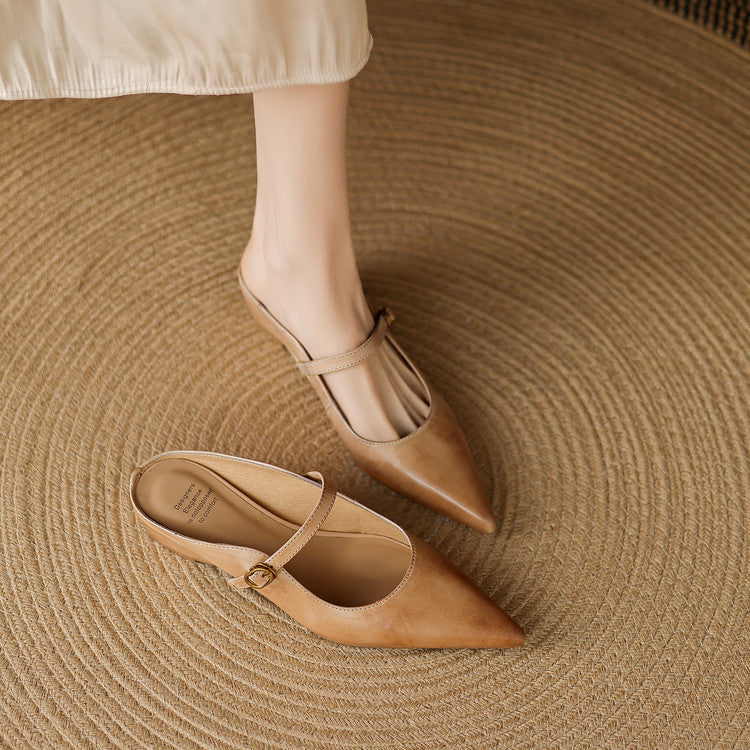 Neok | Mules de Piel Genuina