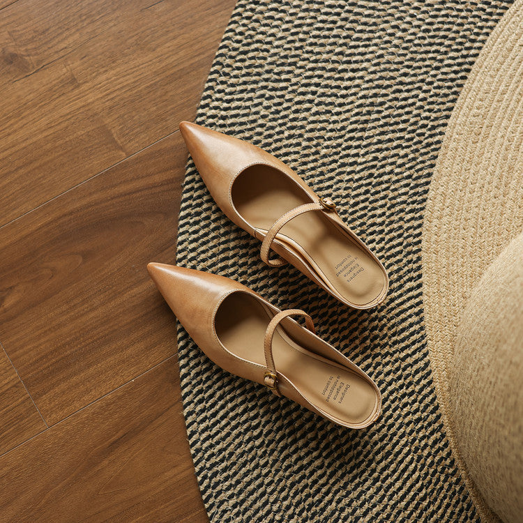 Neok | Mules de Piel Genuina