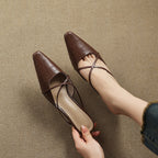 Mire Genuine Leather Mules