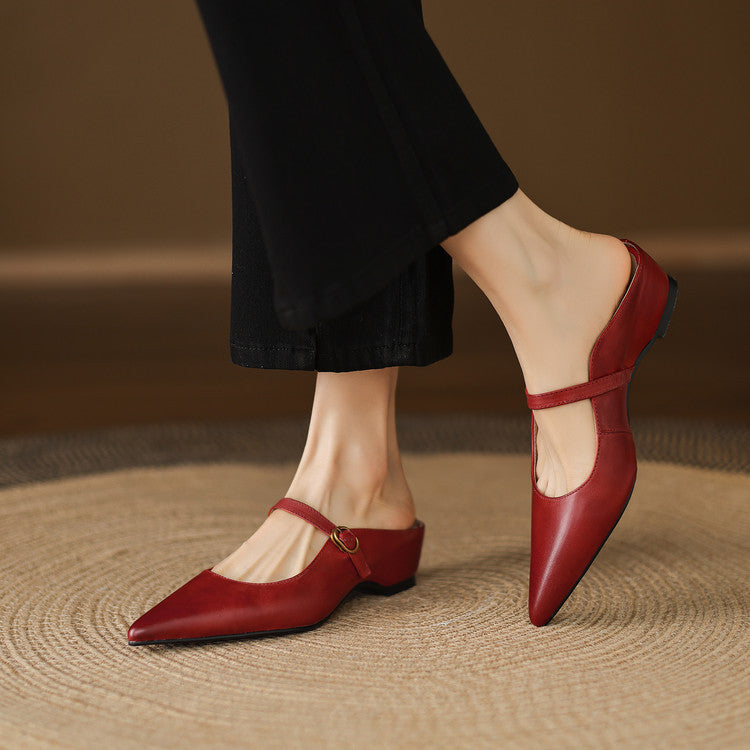 Neok | Mules de Piel Genuina