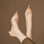 CALENNE | ZAPATOS DE TACÓN BAJO DE PIEL