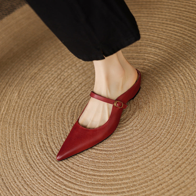 Neok | Mules de Piel Genuina