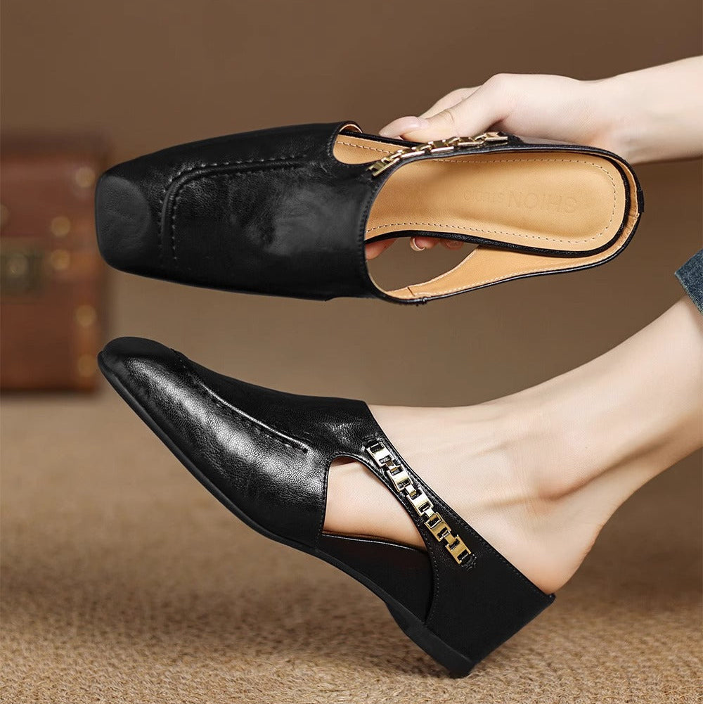 AVELLA | MULES DE CUERO GENUINO
