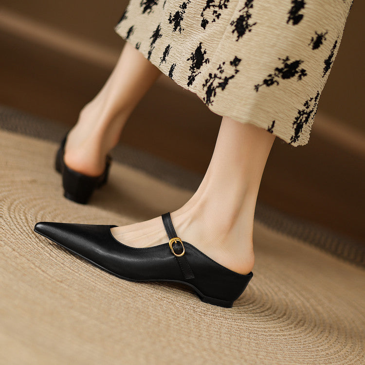 Neok | Mules de Piel Genuina