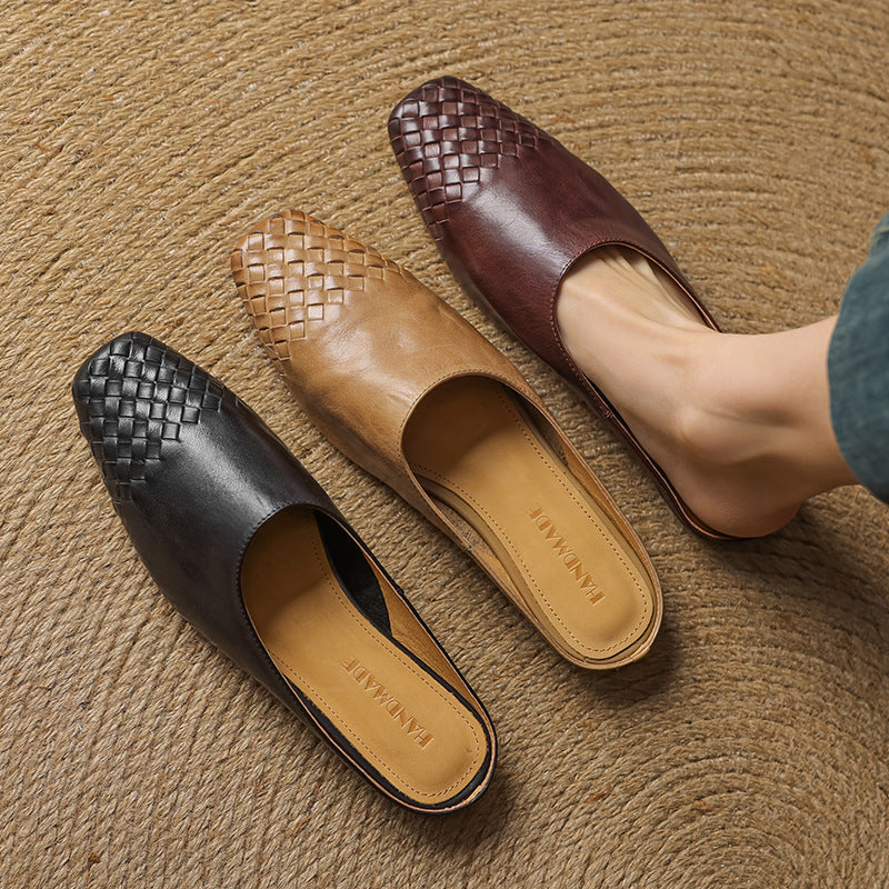 Dalvi | Mules de cuero genuino