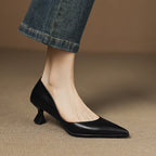 CALENNE | ZAPATOS DE TACÓN BAJO DE PIEL