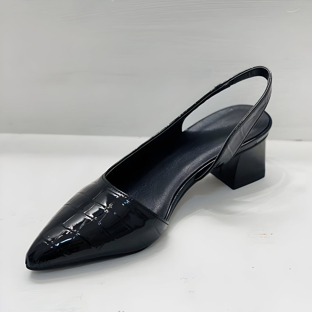 WYNN | ZAPATOS DE TACÓN DE PUNTA ANCHA