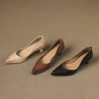CALENNE | ZAPATOS DE TACÓN BAJO DE PIEL