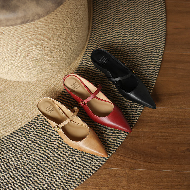 Neok | Mules de Piel Genuina