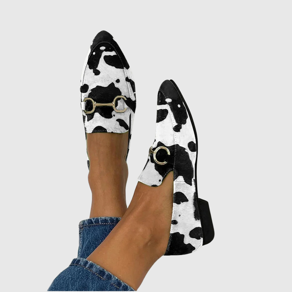 DIANA | MOCASINES ESTAMPADOS CON HEBILLA