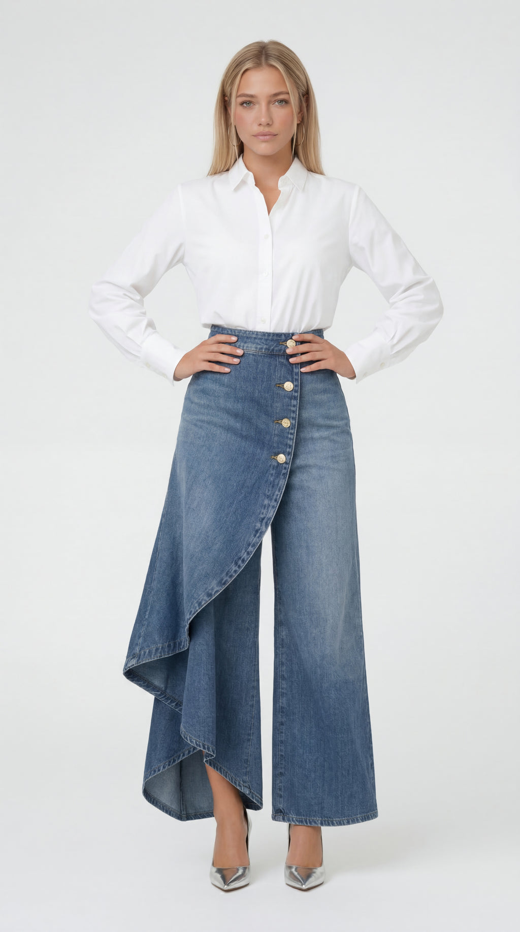 QUORE | FALDA PANTALÓN ASIMÉTRICA