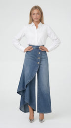 QUORE | FALDA PANTALÓN ASIMÉTRICA