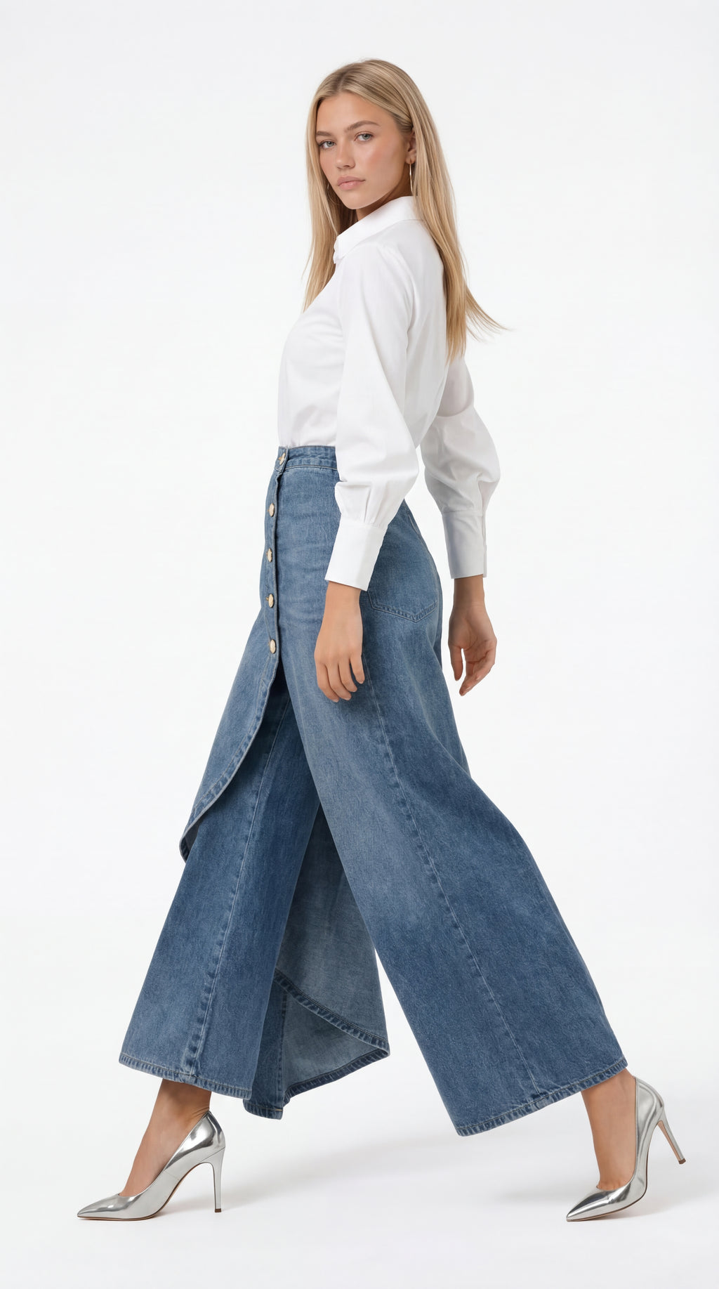 QUORE | FALDA PANTALÓN ASIMÉTRICA