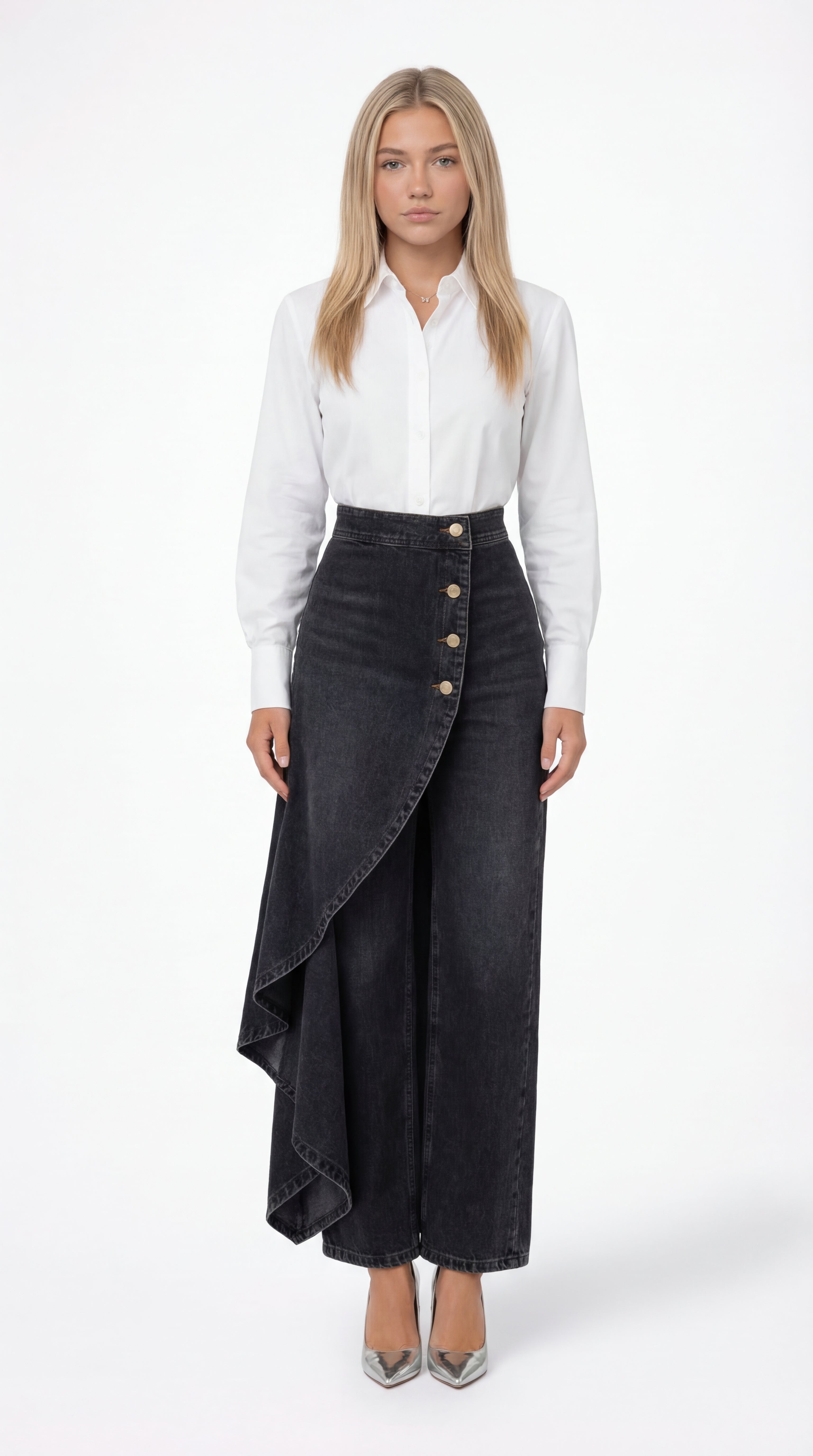 QUORE | FALDA PANTALÓN ASIMÉTRICA