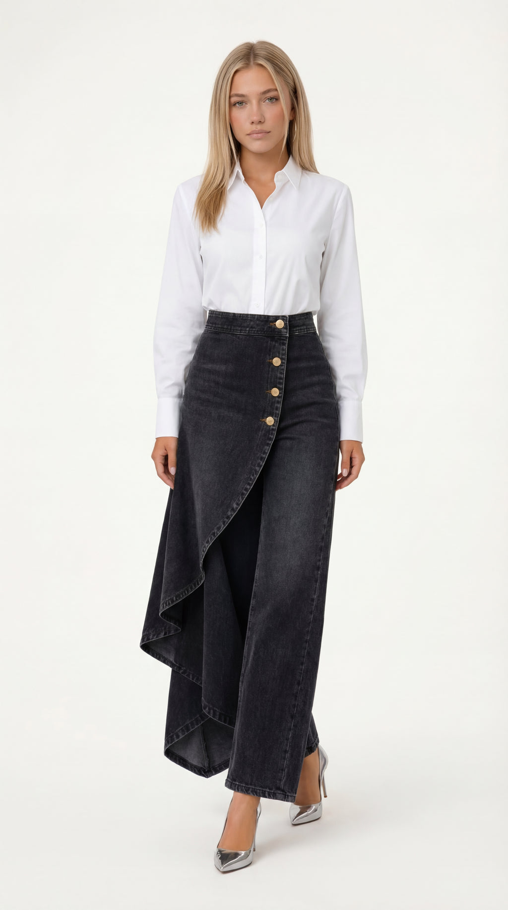 QUORE | FALDA PANTALÓN ASIMÉTRICA