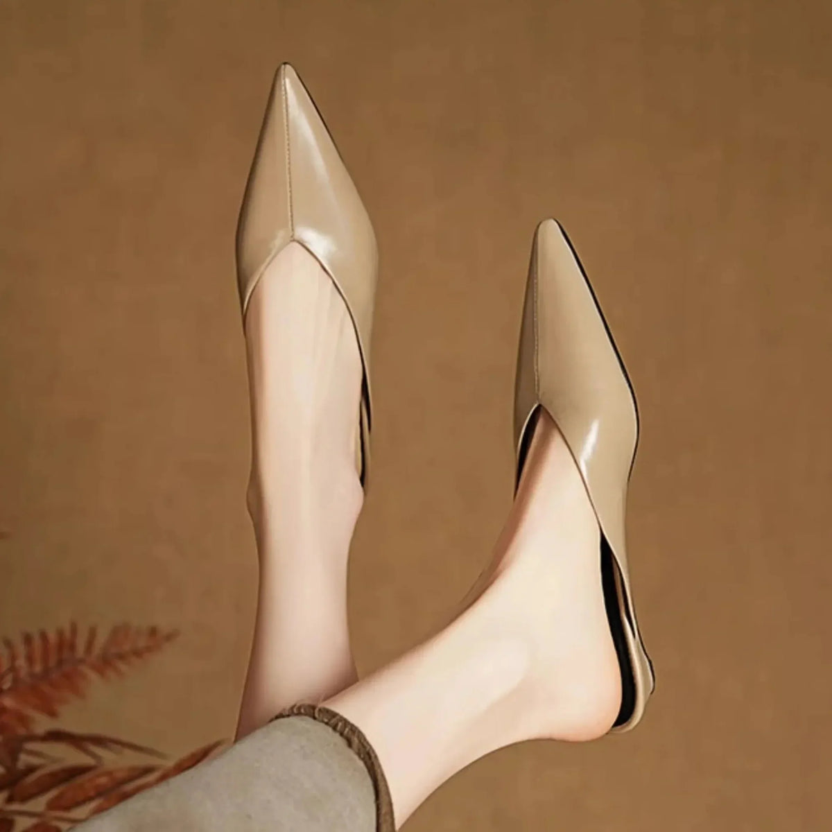 Mules de cuero Eneva