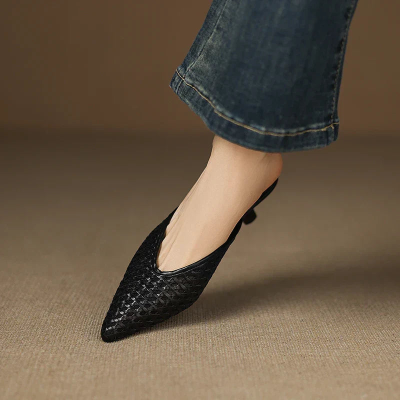 Olivia | Mules de Piel Genuina